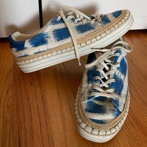 Sam Edelman Blue & White Sneakers